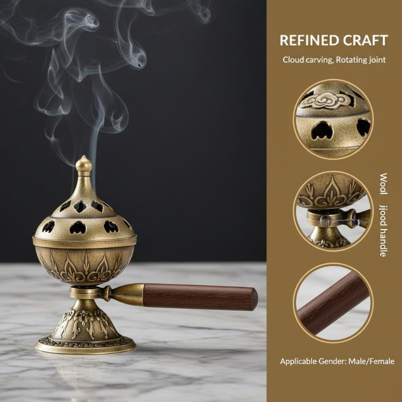 Home Fragrance Powder - Taşınabilir Döner Tütsü Yakıcı Yapışmaz Toz